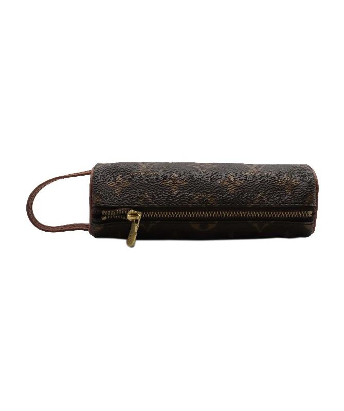 LOUIS VUITTON Monogram Etui 3 Ball de Golf Pouch M58249 LV Auth am5737 DXBV0217